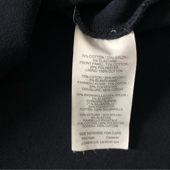 J. Crew Textured Wrap Mini Dress in Navy Size 4 - Picture 9 of 10